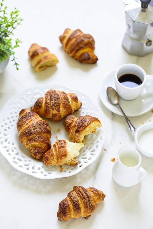 постер Cafe serre croissant mouille